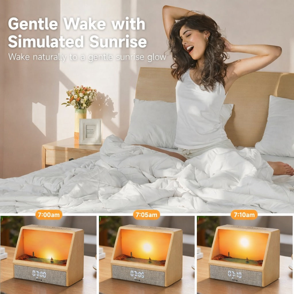 🎁Flash Sale 49% Off⏰️Sunrise Alarm Clock, Wake Up Light with Dual Alarm