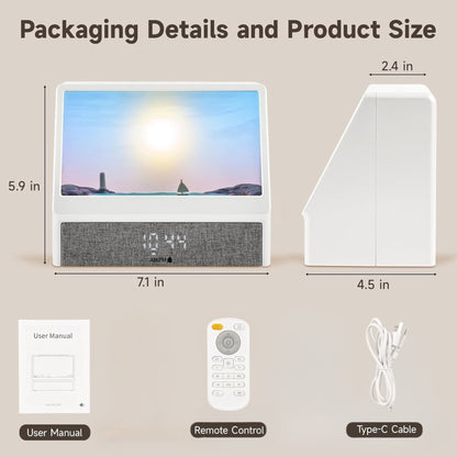 🎁Flash Sale 49% Off⏰️Sunrise Alarm Clock, Wake Up Light with Dual Alarm