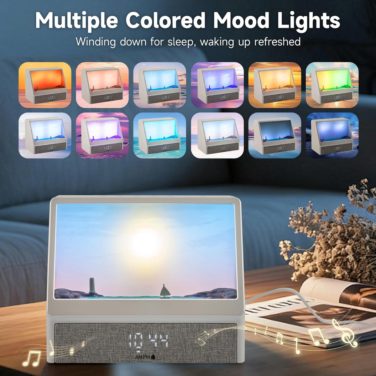 🎁Flash Sale 49% Off⏰️Sunrise Alarm Clock, Wake Up Light with Dual Alarm