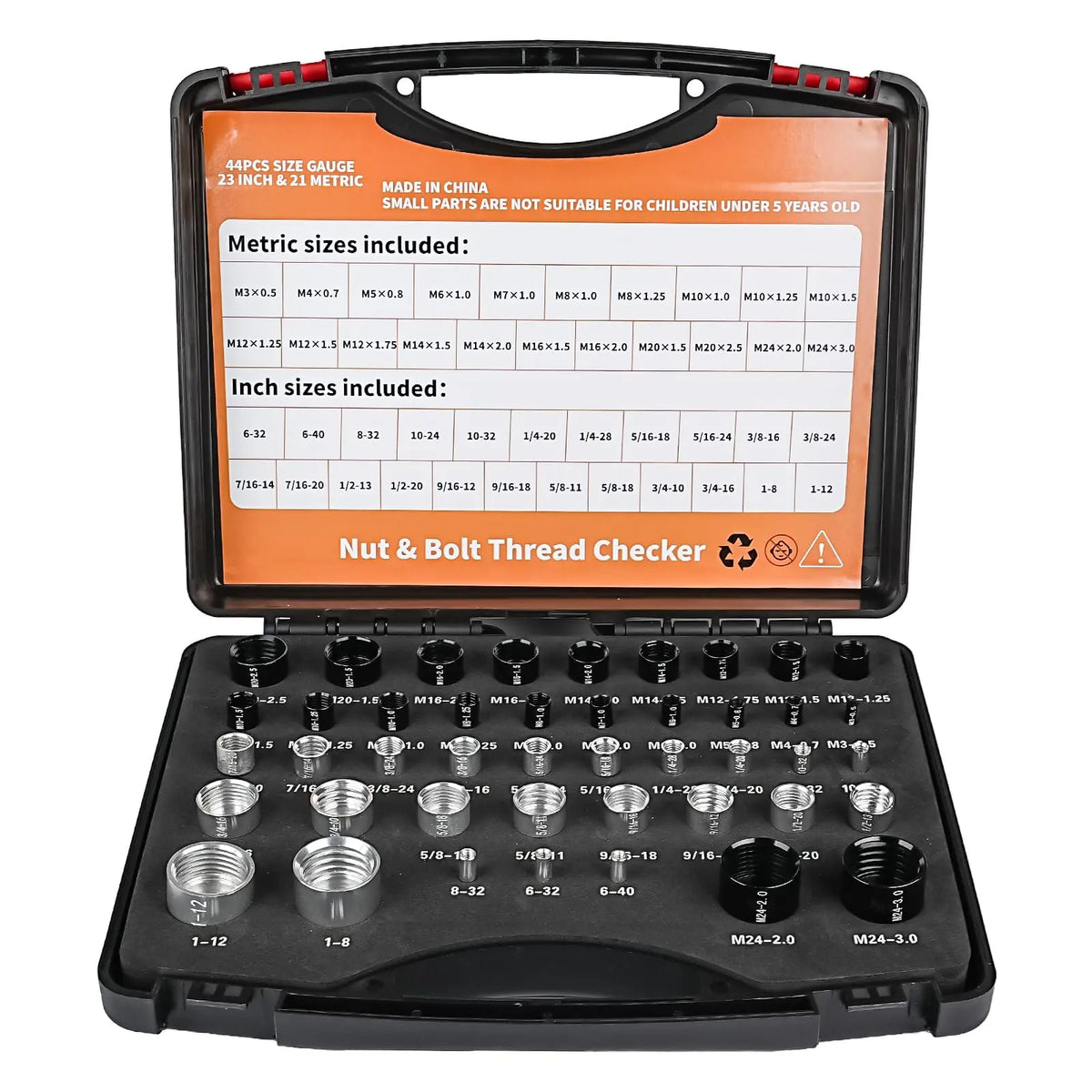 🎁Today 50% OFF🔥26/44PCS Nut and Bolt Thread Checker🔩