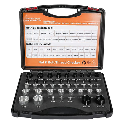 🎁Today 50% OFF🔥26/44PCS Nut and Bolt Thread Checker🔩