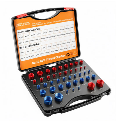 🎁Today 50% OFF🔥26/44PCS Nut and Bolt Thread Checker🔩