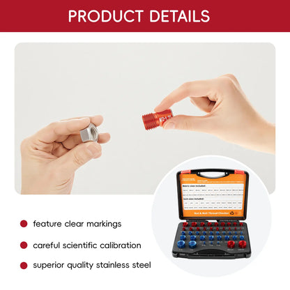 🎁Today 50% OFF🔥26/44PCS Nut and Bolt Thread Checker🔩