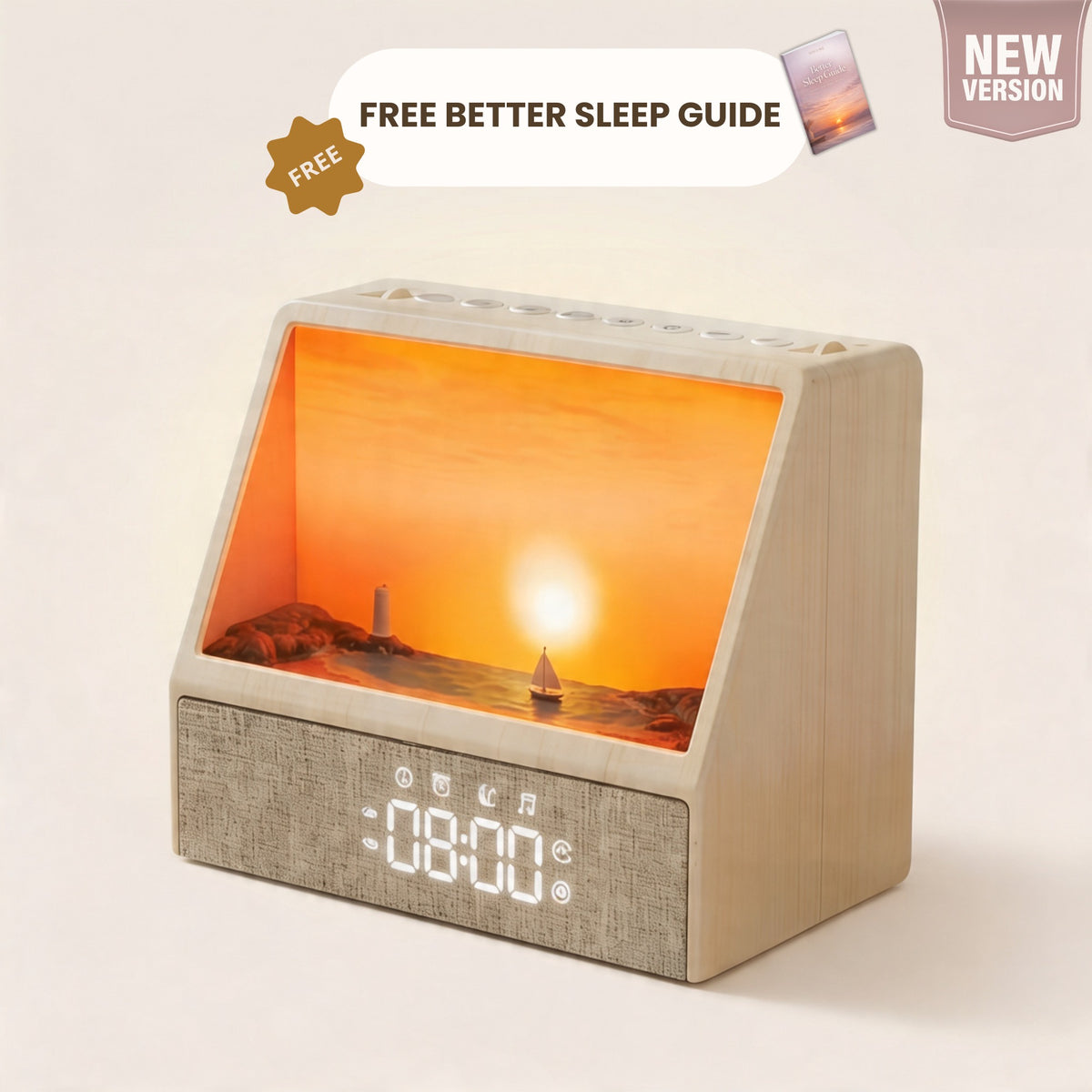 🎁Flash Sale 49% Off⏰️Sunrise Alarm Clock, Wake Up Light with Dual Alarm