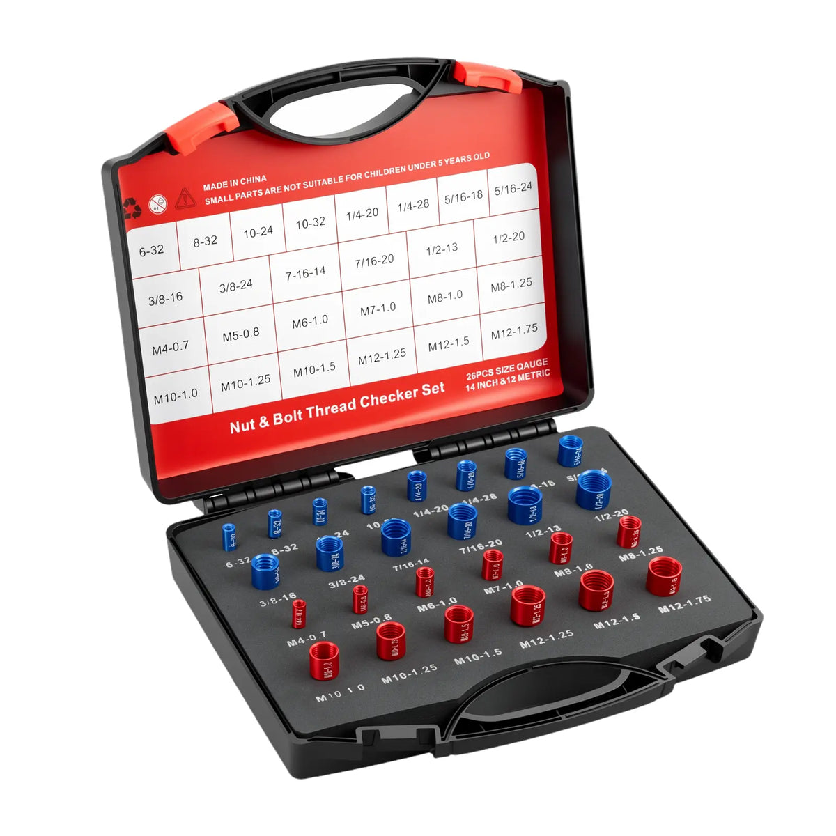 🎁Today 50% OFF🔥26/44PCS Nut and Bolt Thread Checker🔩