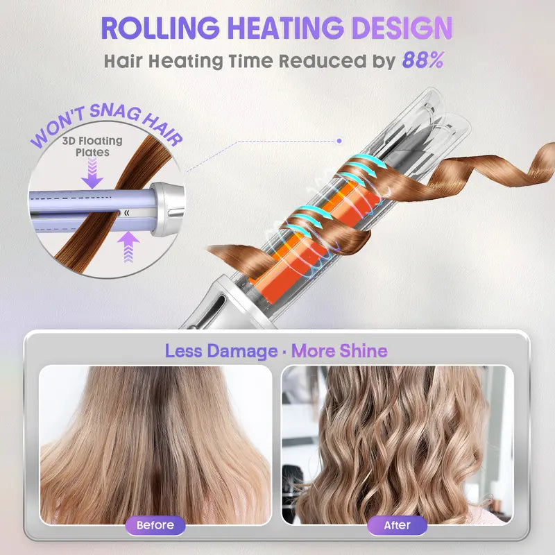 🔥Anniversary Sale⚡One-Touch Auto-Rotating Airflow Styler for Effortless Long-Lasting Curls