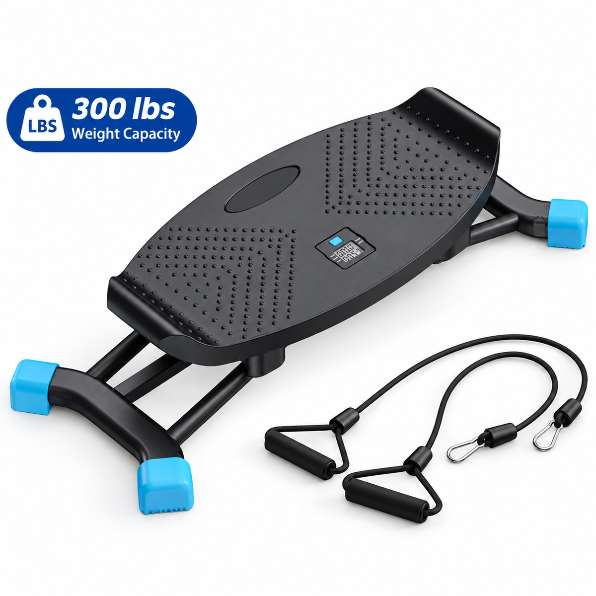 🎁Limited-Time Sale 49% OFF⏰️Balance Board for Adults, Rocking Stepper with Resistance Bands