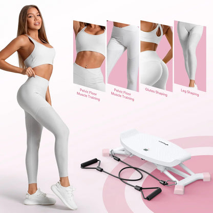 🎁Limited-Time Sale 49% OFF⏰️Balance Board for Adults, Rocking Stepper with Resistance Bands